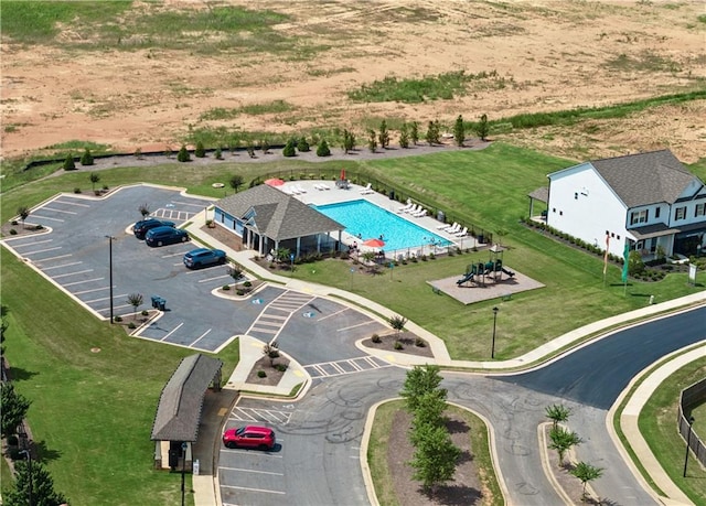 231 Malbone St SW, Cartersville, GA 30120 - drone / aerial view of a pool area