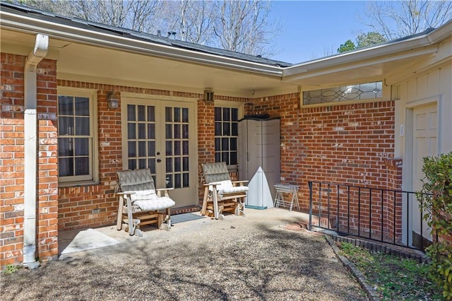 view of patio / terrace with french doors