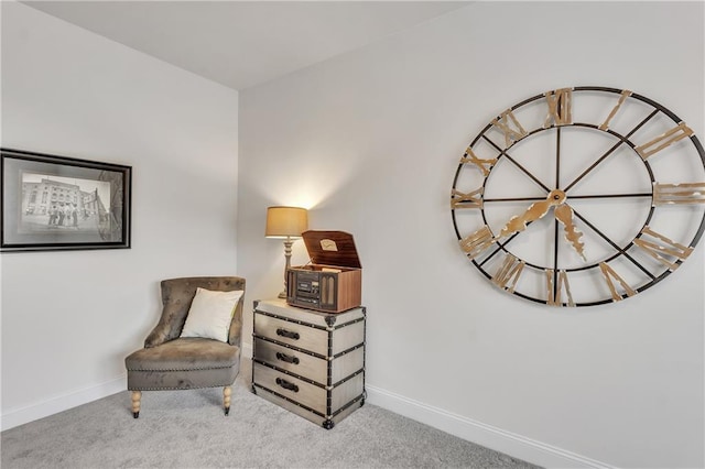 6179 Ashbranch Dr, Acworth, GA 30101 - living area featuring baseboards and carpet floors