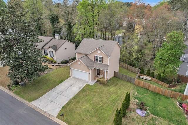 birds eye view of property