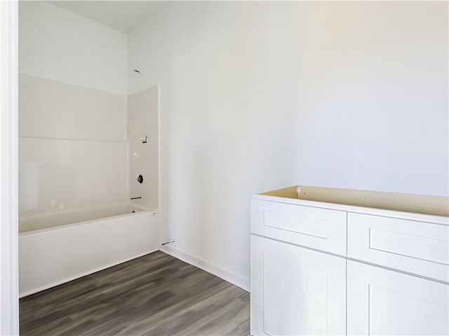 bathroom featuring hardwood / wood-style flooring