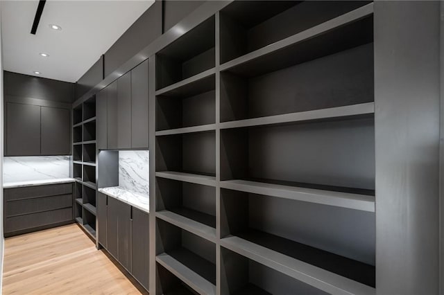 interior space featuring light hardwood / wood-style flooring