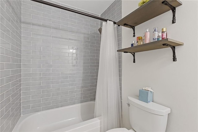 1995 Raleigh Tavern Dr, Roswell, GA 30076 - bathroom featuring shower / bath combo and toilet