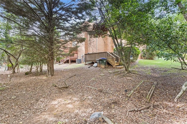1995 Raleigh Tavern Dr, Roswell, GA 30076 - view of yard featuring a deck