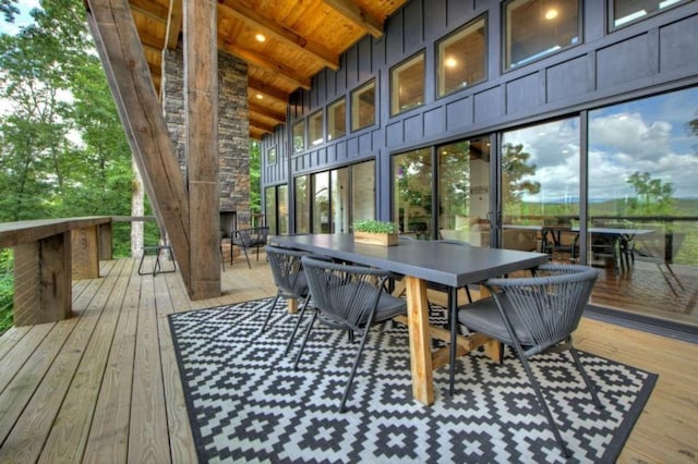 897 Faraday Dr, Ellijay, GA 30540 - deck featuring outdoor dining area