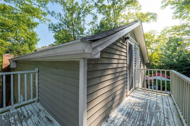 4442 Academy St, Acworth, GA 30101 - view of wooden terrace