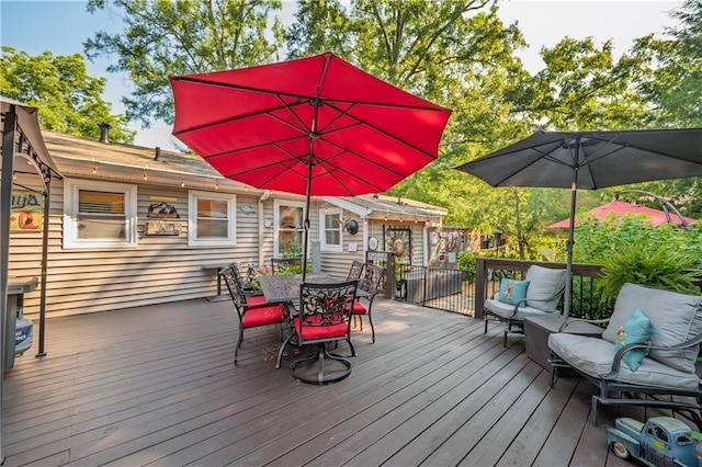 4442 Academy St, Acworth, GA 30101 - deck with outdoor dining space