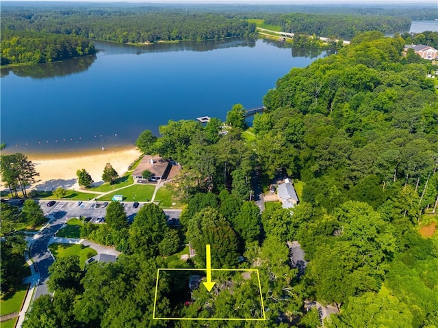 4442 Academy St, Acworth, GA 30101 - view of property location featuring a nearby body of water and property boundaries highlighted