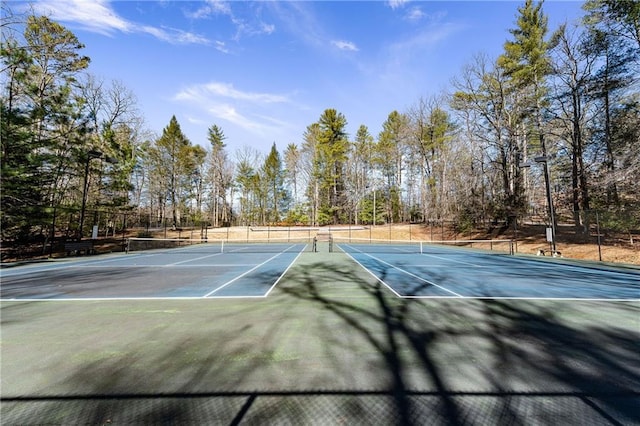 view of sport court