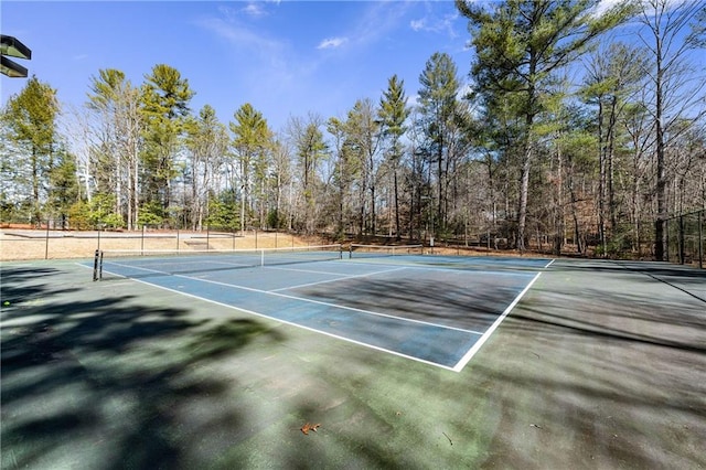 view of tennis court