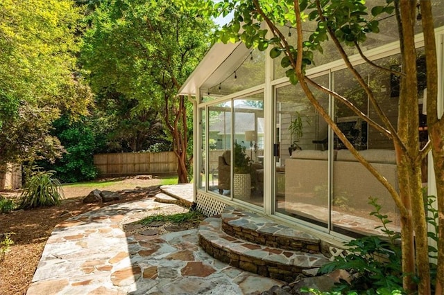 230 Bristol Stone Ct, Johns Creek, GA 30005 - view of patio with a sunroom