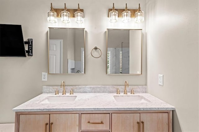 230 Bristol Stone Ct, Johns Creek, GA 30005 - full bath with double vanity and a shower