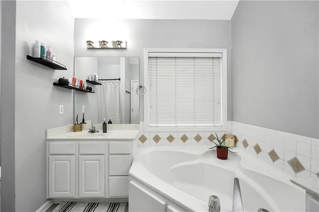3320 Goldmist Dr, Buford, GA 30519 - full bathroom with a bath and vanity