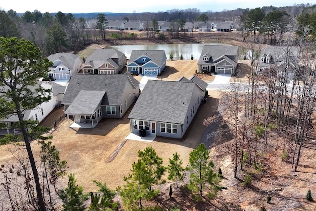 aerial view featuring a residential view