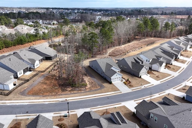 bird's eye view featuring a residential view