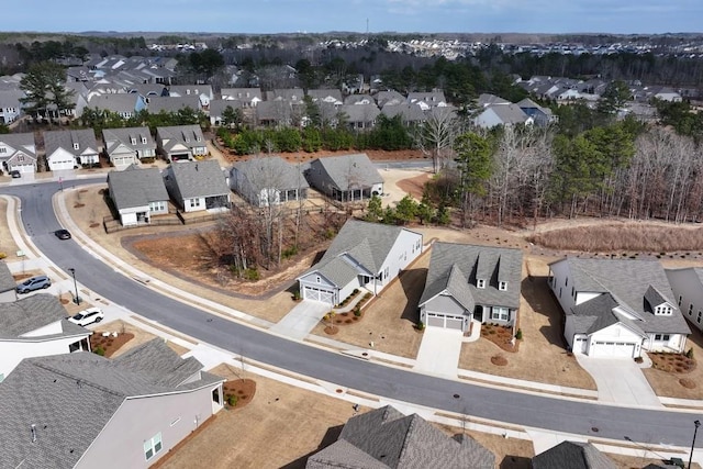 aerial view featuring a residential view