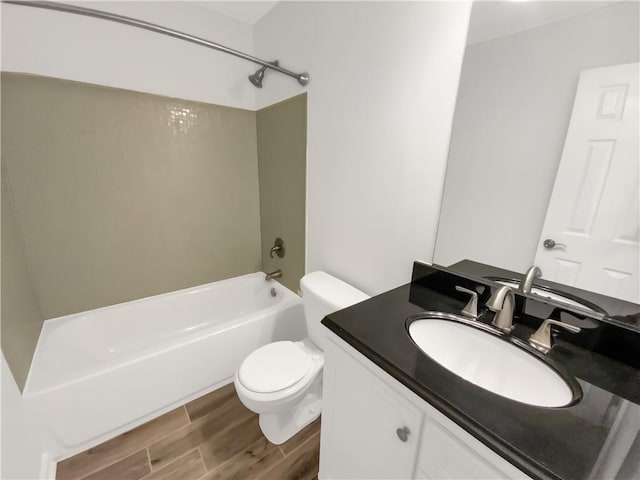 131 Morningside Dr, Jackson, GA 30233 - full bathroom with wood finished floors, vanity, and tub / shower combination