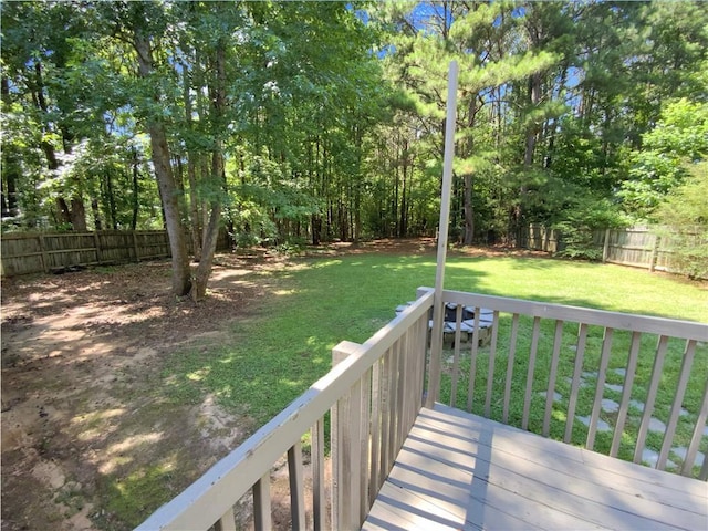 131 Morningside Dr, Jackson, GA 30233 - deck with a fenced backyard