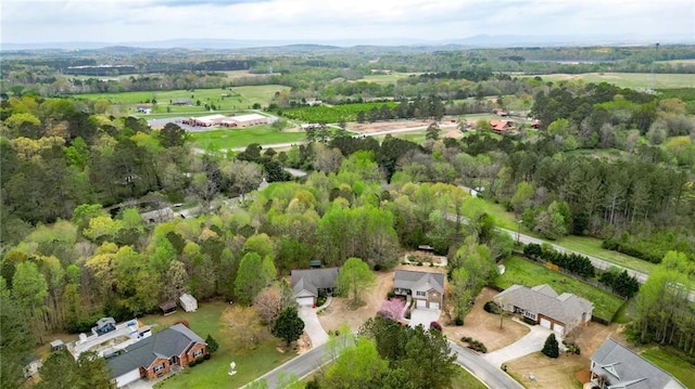 192 Aubrey Ave NE, Calhoun, GA 30701 - drone / aerial view featuring a forest view