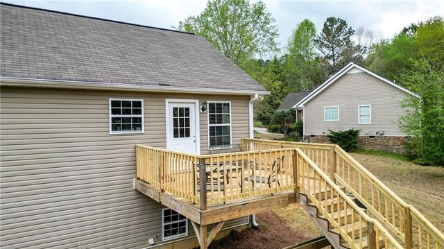 192 Aubrey Ave NE, Calhoun, GA 30701 - view of wooden deck
