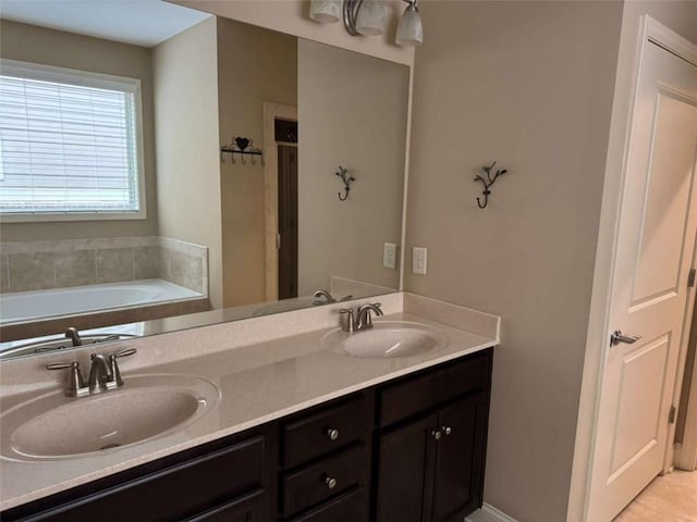 3622 Foxtrot Trl NW, Kennesaw, GA 30144 - full bath with double vanity and a garden tub
