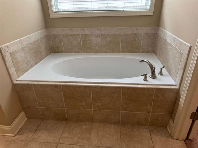 3622 Foxtrot Trl NW, Kennesaw, GA 30144 - bathroom featuring tile patterned floors and a garden tub