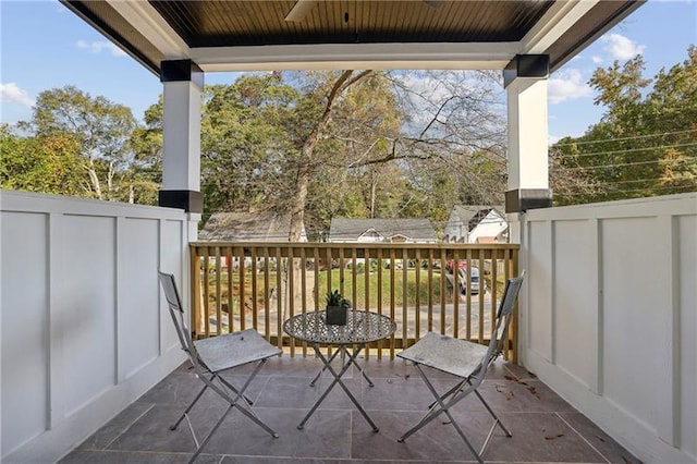 view of balcony