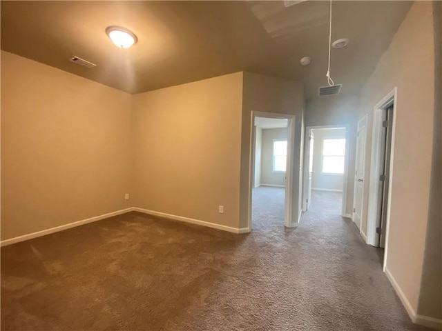 view of carpeted empty room