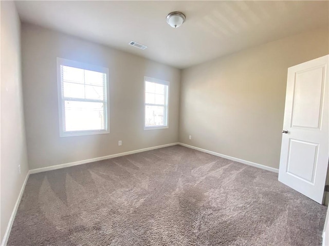 spare room with carpet