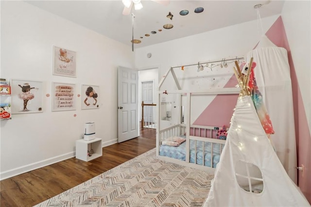 bedroom featuring hardwood / wood-style floors