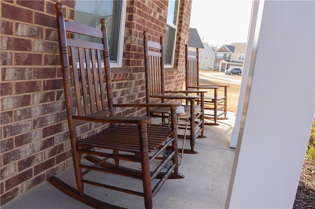 view of patio with covered porch