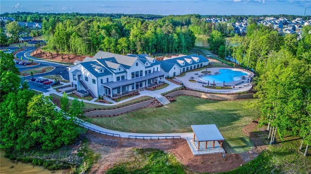 birds eye view of property