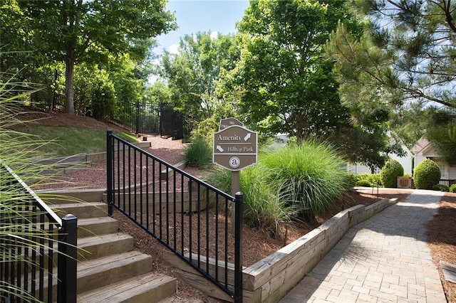 exterior space with stairs