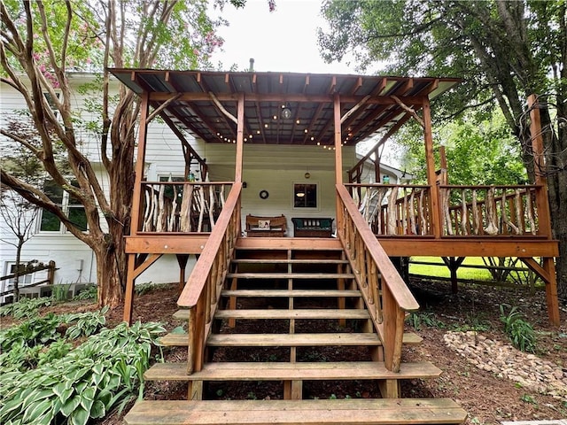 4114 Falcon Shores Ct NW, Acworth, GA 30101 - wooden deck featuring stairway