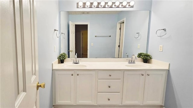 full bath with double vanity