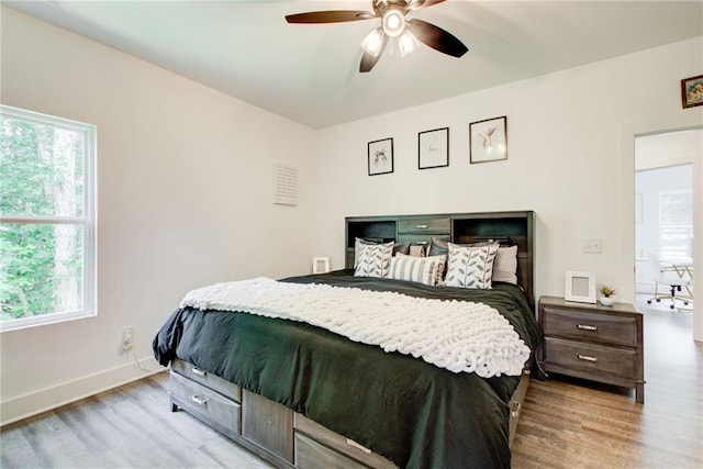 271 Moorings Run, Jasper, GA 30143 - bedroom featuring wood finished floors and ceiling fan