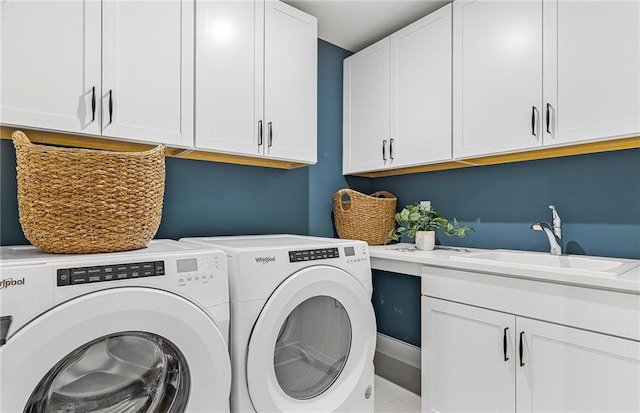363 Aidens Blf, Jefferson, GA 30549 - laundry area featuring washing machine and clothes dryer and cabinet space