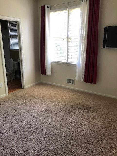 carpeted spare room featuring plenty of natural light