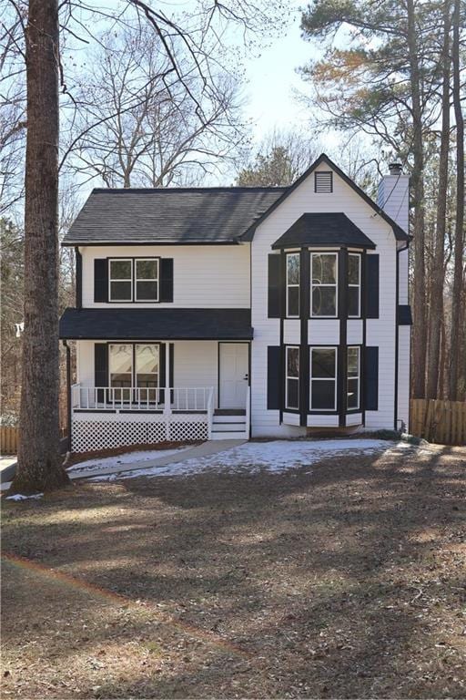 view of front facade with a porch