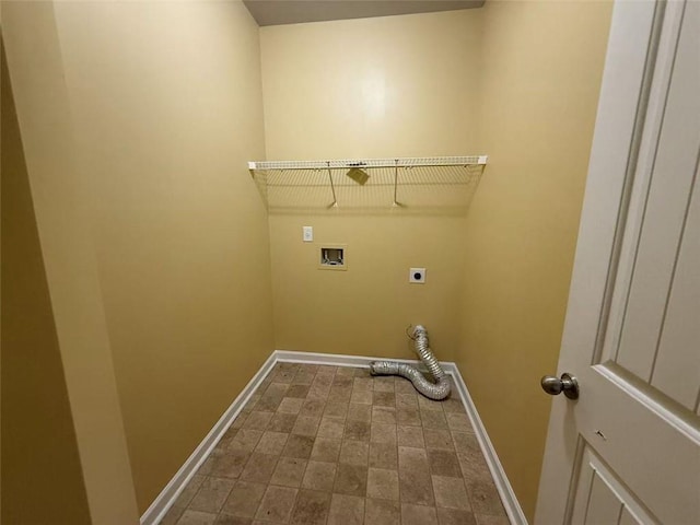 102 Daisy Cir, Mcdonough, GA 30252 - laundry room featuring electric dryer hookup, baseboards, and hookup for a washing machine