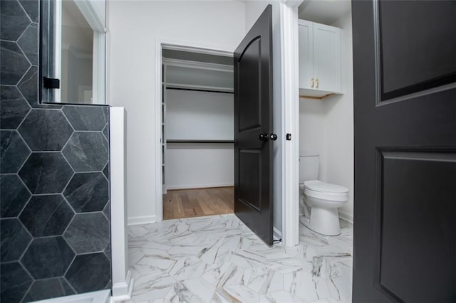 90 Ayers Rd, Bowdon, GA 30108 - bathroom with toilet and marble finish flooring