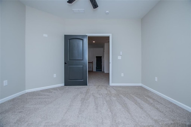 90 Ayers Rd, Bowdon, GA 30108 - carpeted empty room featuring a ceiling fan and baseboards