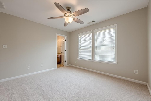 4404 Village Field Pl, Suwanee, GA 30024 - empty room featuring ceiling fan, baseboards, and light colored carpet