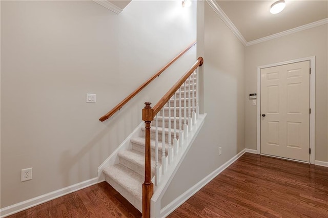 4404 Village Field Pl, Suwanee, GA 30024 - foyer featuring ornamental molding, wood finished floors, baseboards, and stairs