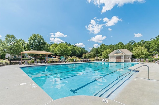 4404 Village Field Pl, Suwanee, GA 30024 - community pool with view of scattered trees