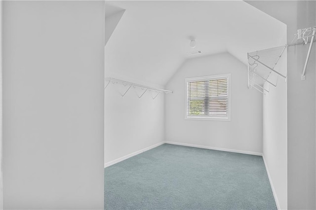 3259 Ivy Crossing Dr, Buford, GA 30519 - walk in closet with lofted ceiling and carpet floors