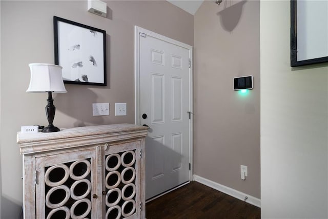 19 Autumn Pl NE, White, GA 30184 - hallway featuring dark wood finished floors and baseboards