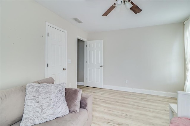 95 Jeffco Dr, Jefferson, GA 30549 - sitting room featuring ceiling fan and light wood finished floors