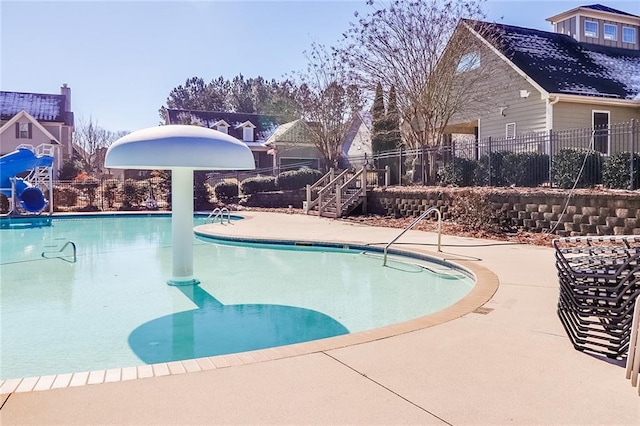 95 Jeffco Dr, Jefferson, GA 30549 - community pool with a water slide and a patio
