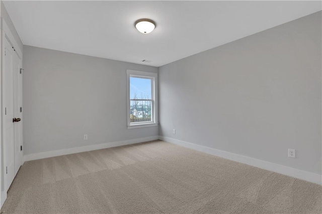 view of carpeted empty room